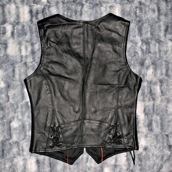 Dream Apparel Black Leather Vest - Picture 3 of 4